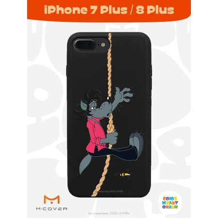 Силиконовый чехол Mcover для смартфона Apple iPhone 7 plus 8 plus Союзмультфильм Полет волка
