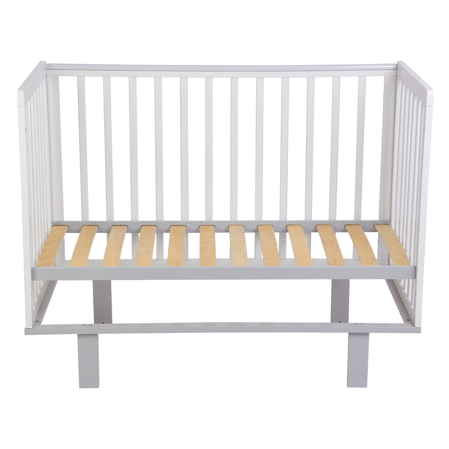 Детская кроватка Polini kids прямоугольная, (серый, белый) - фото 26