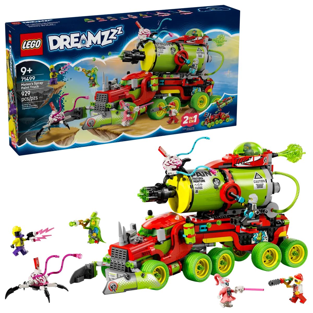 Конструктор LEGO DREAMZzz Грузовик баллончиков блочный - фото 1