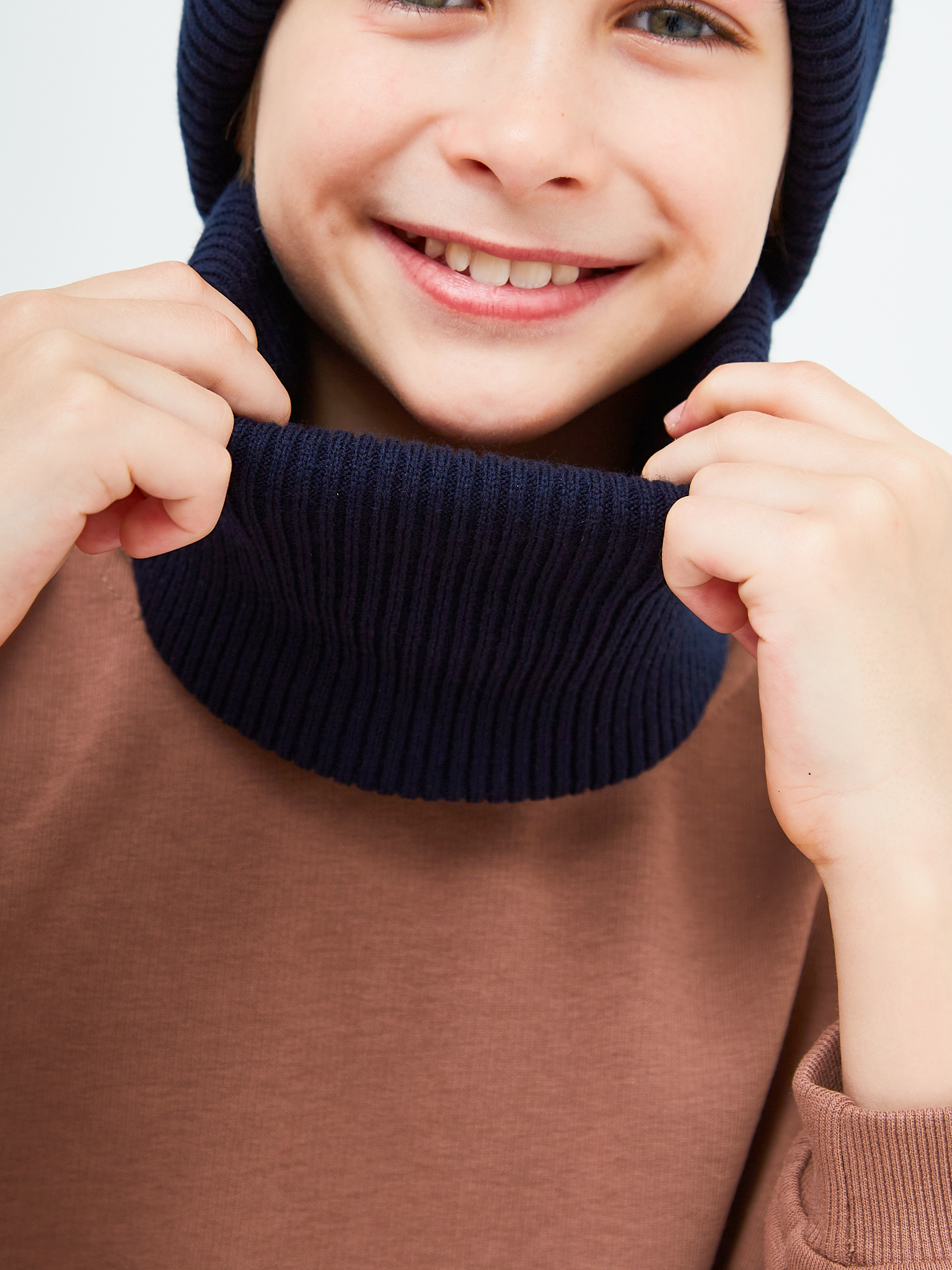 Шапка и снуд KUBRIO KU-H-52-lopata-DblueB - фото 12