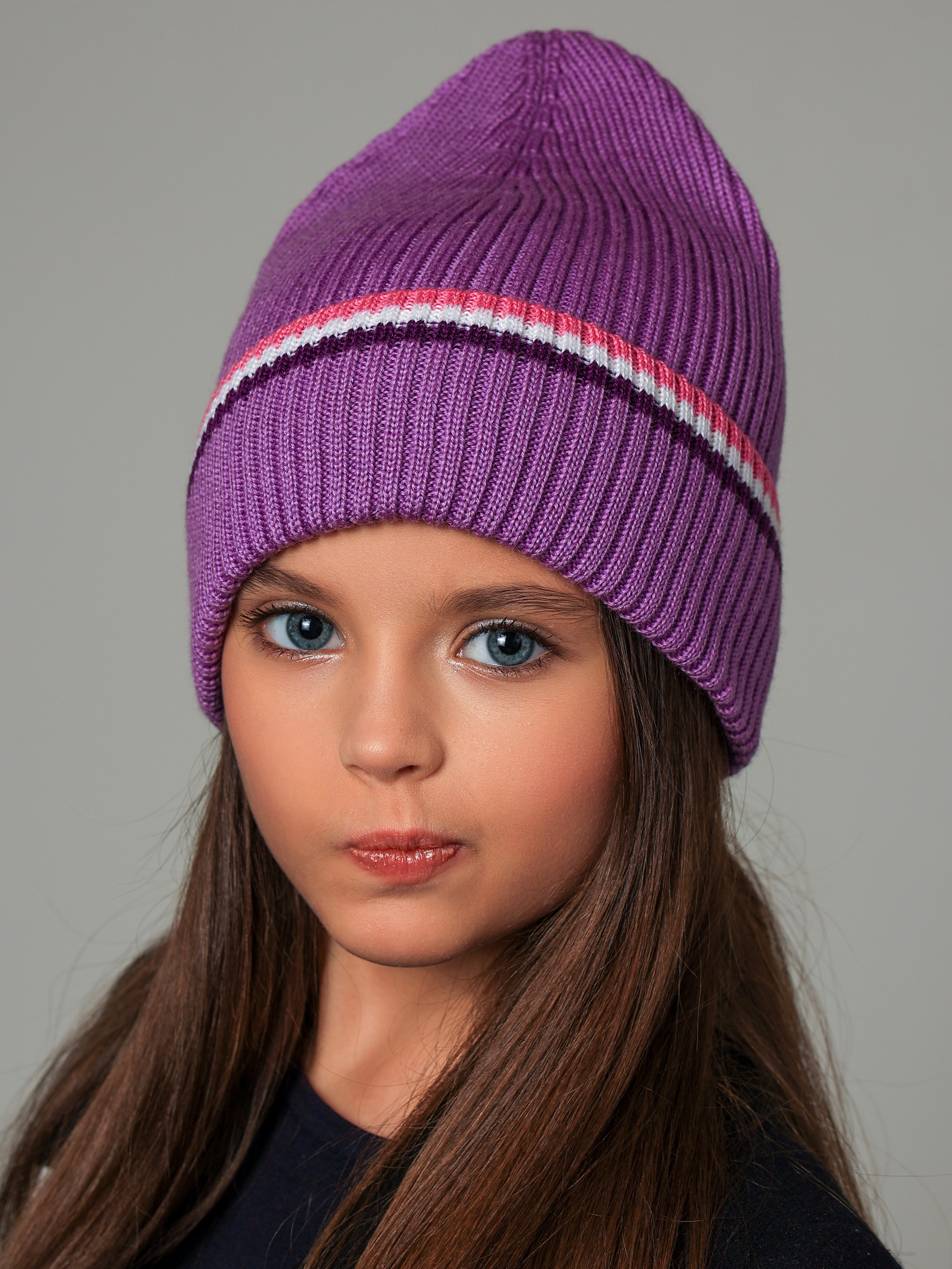 Шапка BRIOLLINI BoyGirl цвет фиалковый, - фото 2