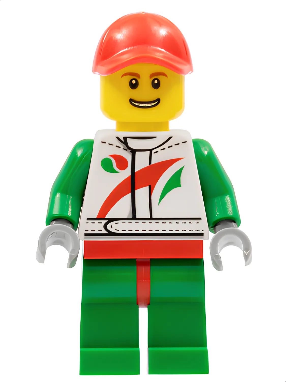 Изображение товара LEGO минифигурка Автомеханик с логотипом Octan и кепкой 60025