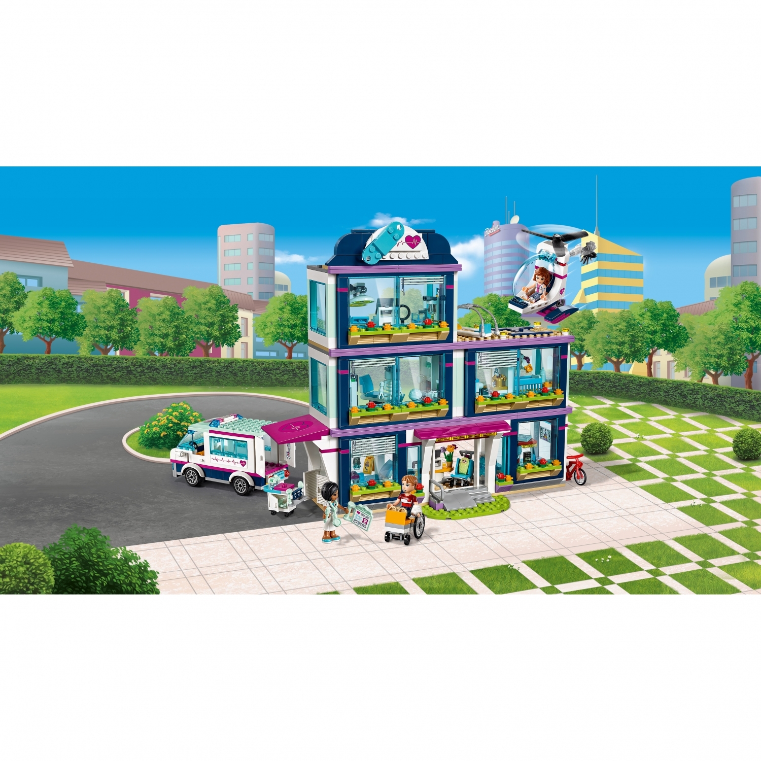 Конструктор LEGO Friends Клиника Хартлейк-Сити блочный - фото 4