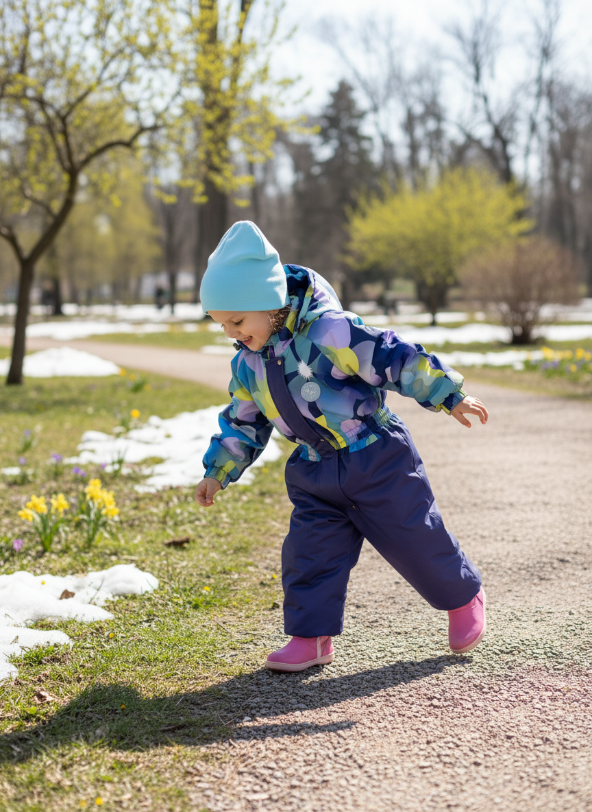 Комбинезон Arctic kids 30-040 фиолетовый - фото 2