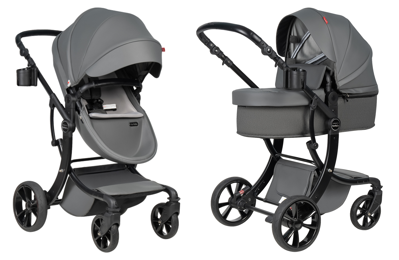 Коляска трансформер Aimile Spring серый - фото 9