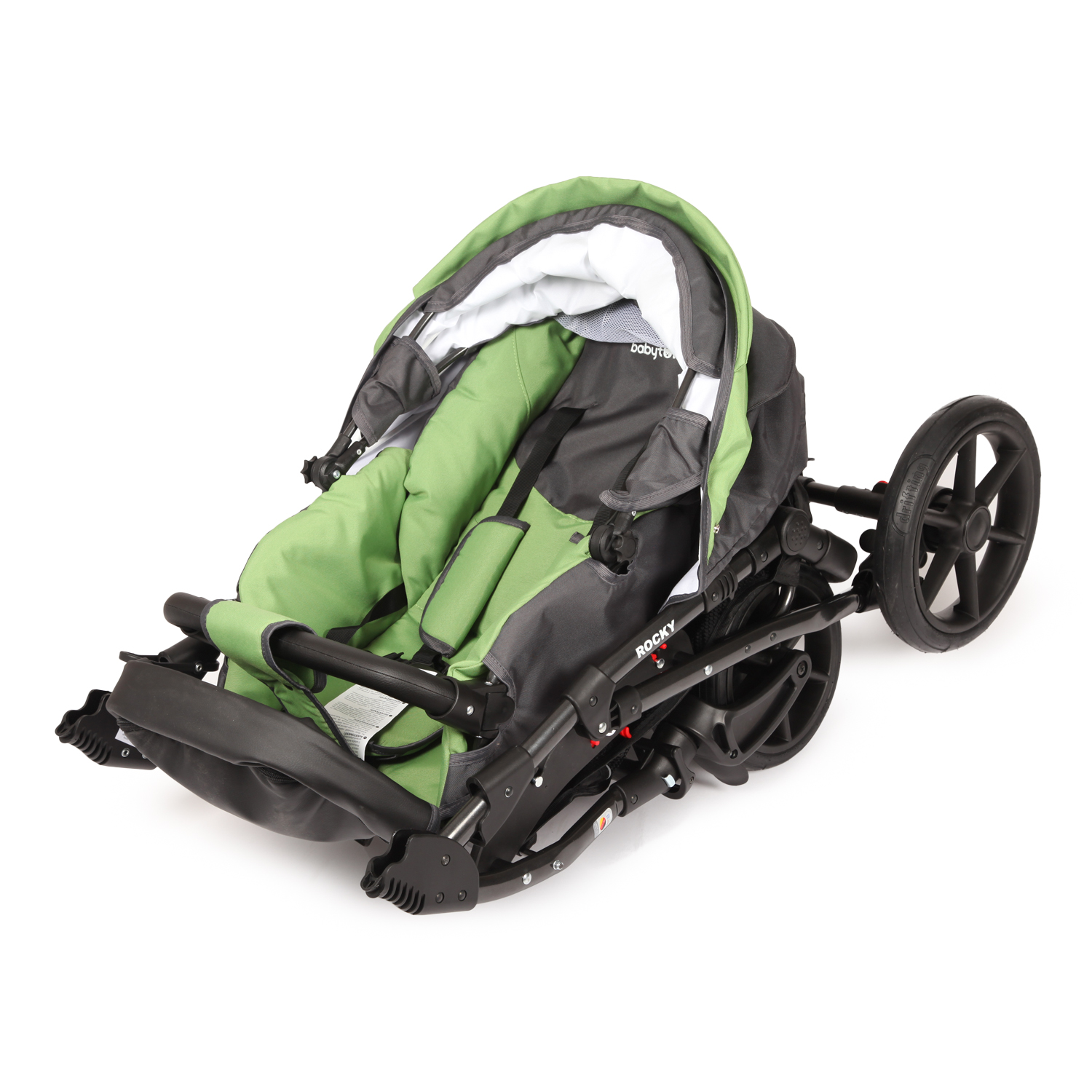 Коляска 2в1 Babyton Rocky Grey-Green - фото 11