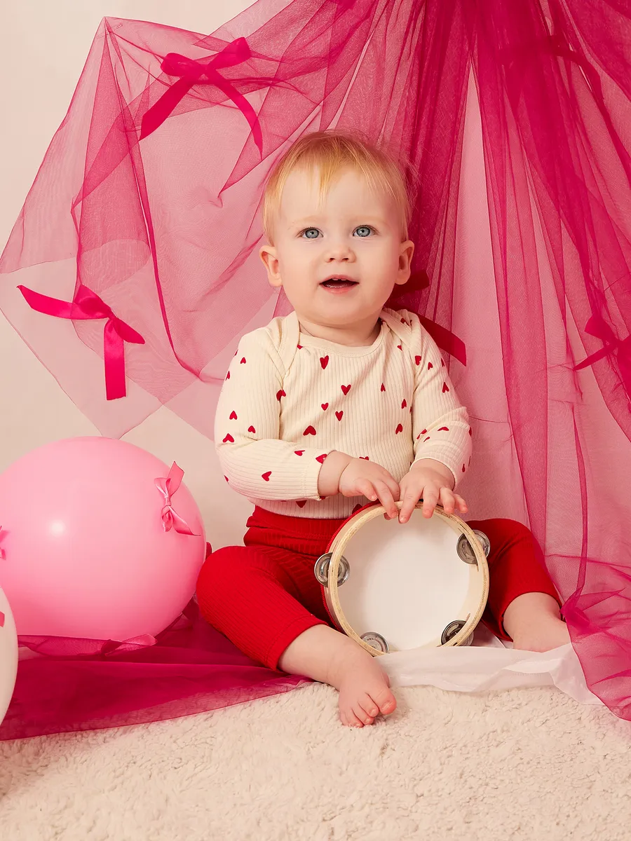 Комплект Mark Formelle (Марк Формэль) 89406-1/сердечки на молочном +красный - фото 12