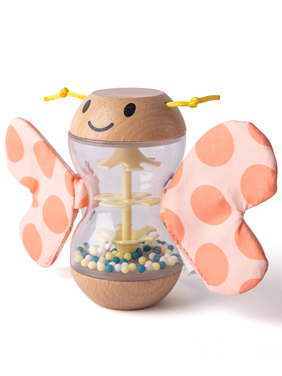 Игрушка Hape погремушка Бисерный дождь Бабочка - фото 6