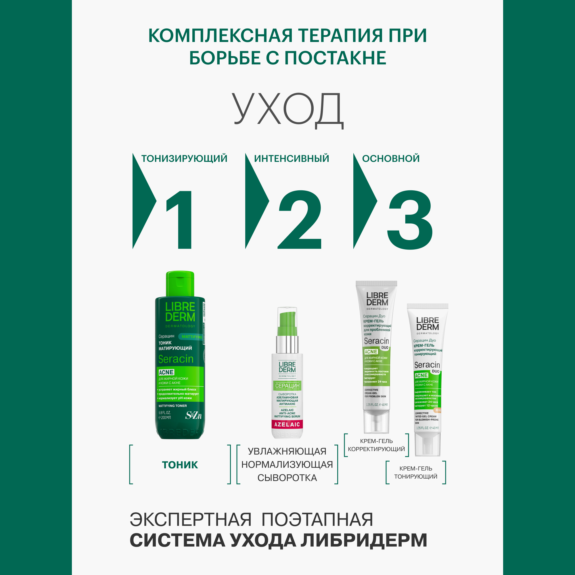 Тоник Librederm Seracin 200 мл - фото 11