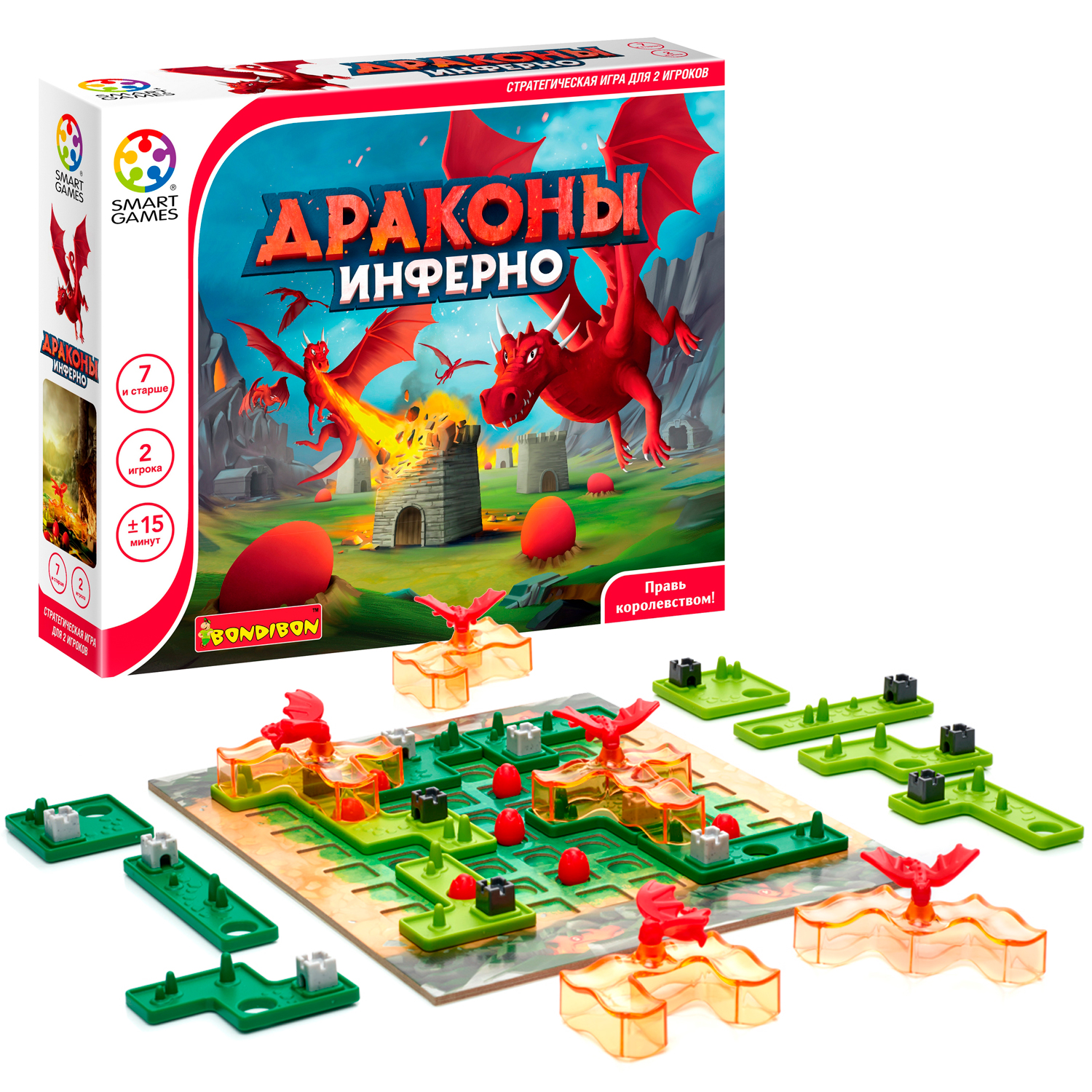 Настольная игра Bondibon логическая ДРАКОНЫ ИНФЕРНО - фото 2