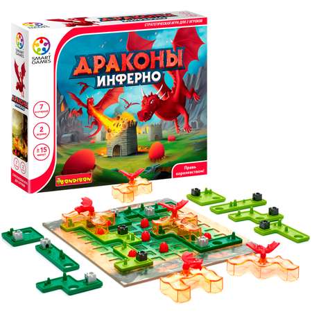 Настольная игра Bondibon логическая ДРАКОНЫ ИНФЕРНО