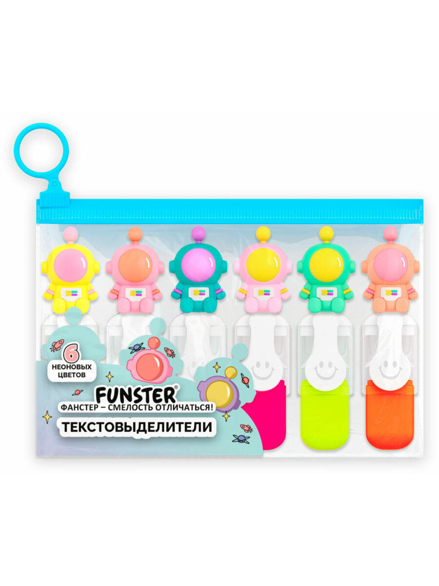 Текстовыделители Funster 6 цв. - фото 2