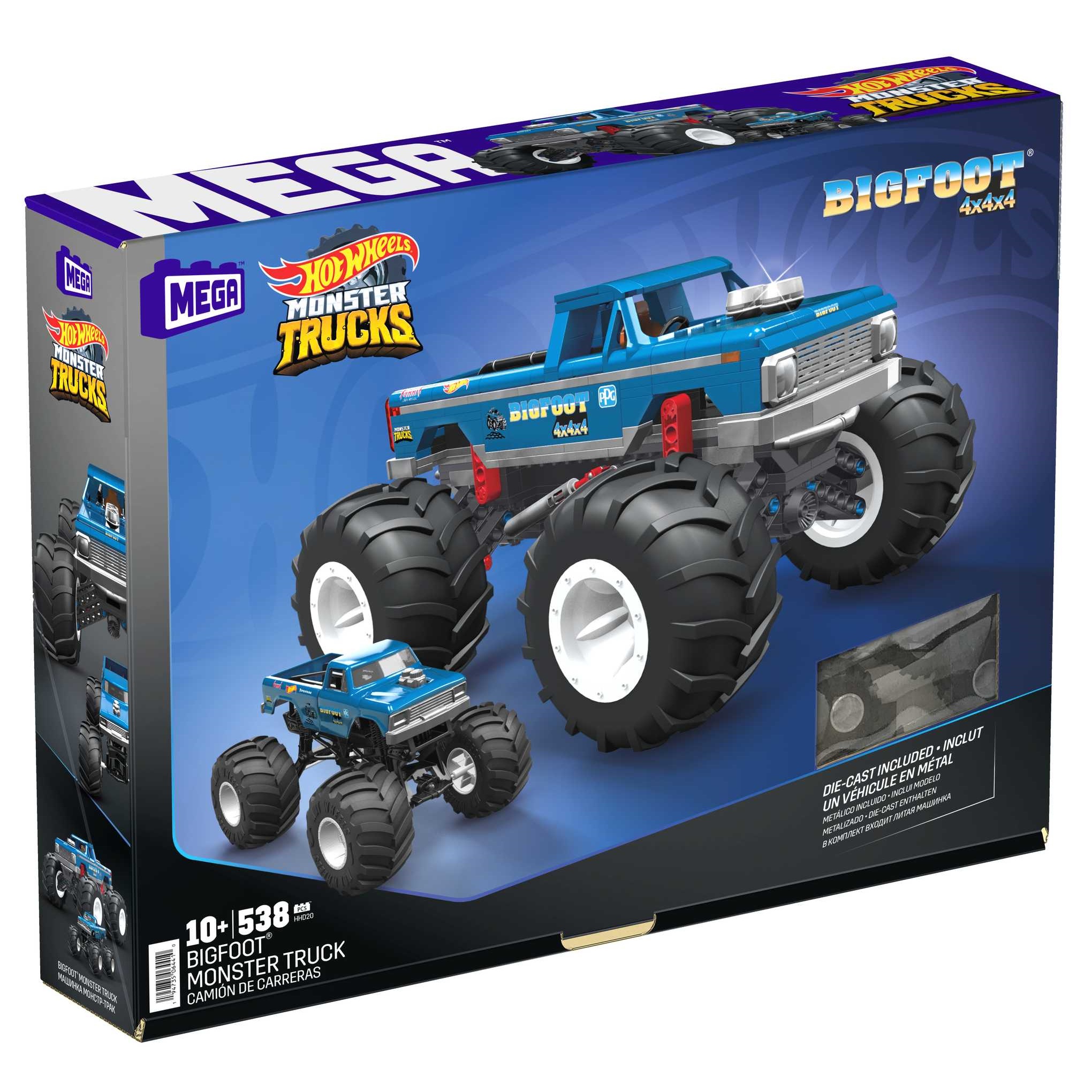 Конструктор MEGA Hot Wheels Bigfoot 538 дет. - фото 2