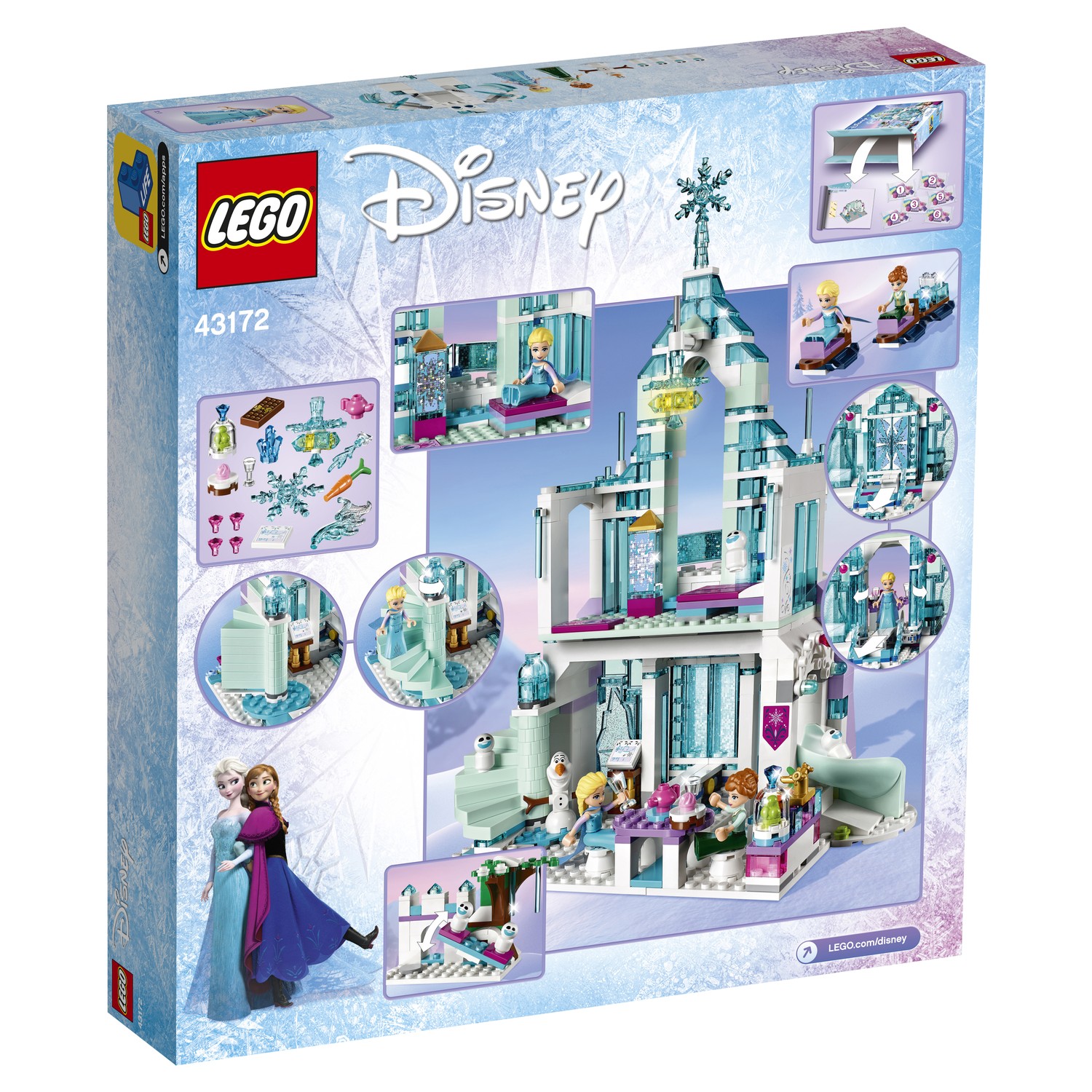 Конструктор LEGO Disney Princess Волшебный ледяной замок Эльзы 704 дет. - фото 3