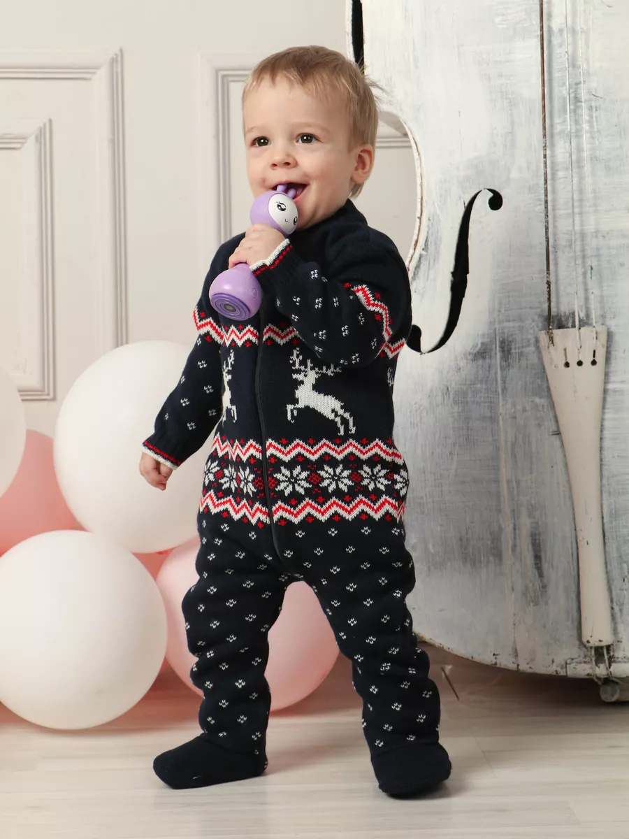 Комбинезон утепленный Linas baby 5366-1-Темно-синий - фото 10