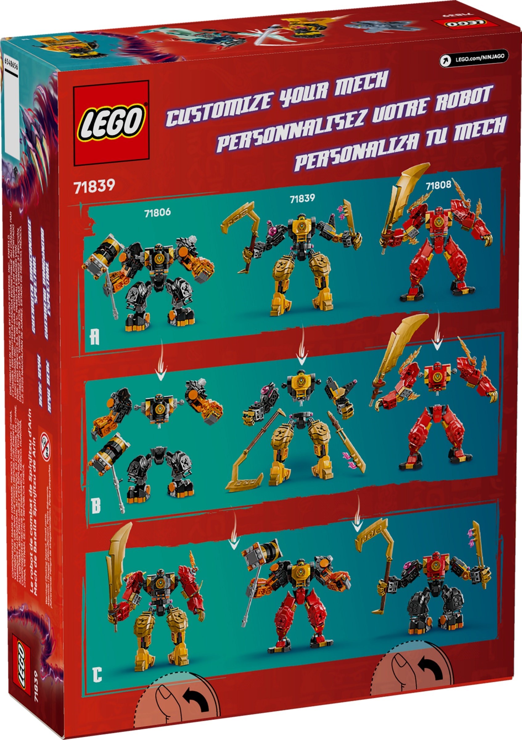 Конструктор LEGO NINJAGO 71839 213 дет. - фото 2