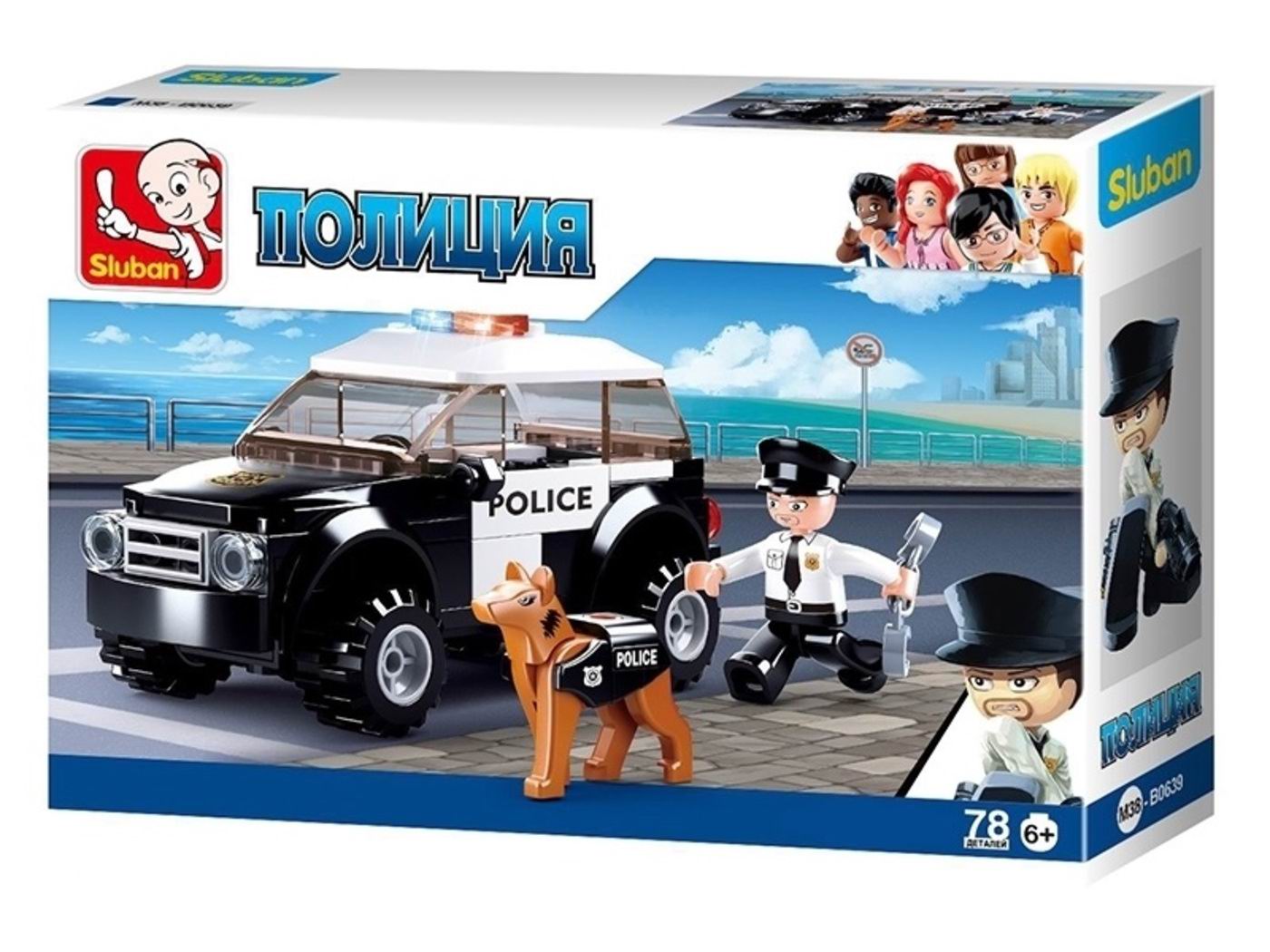Конструктор SLUBAN Полиция Патрулирование города - фото 3