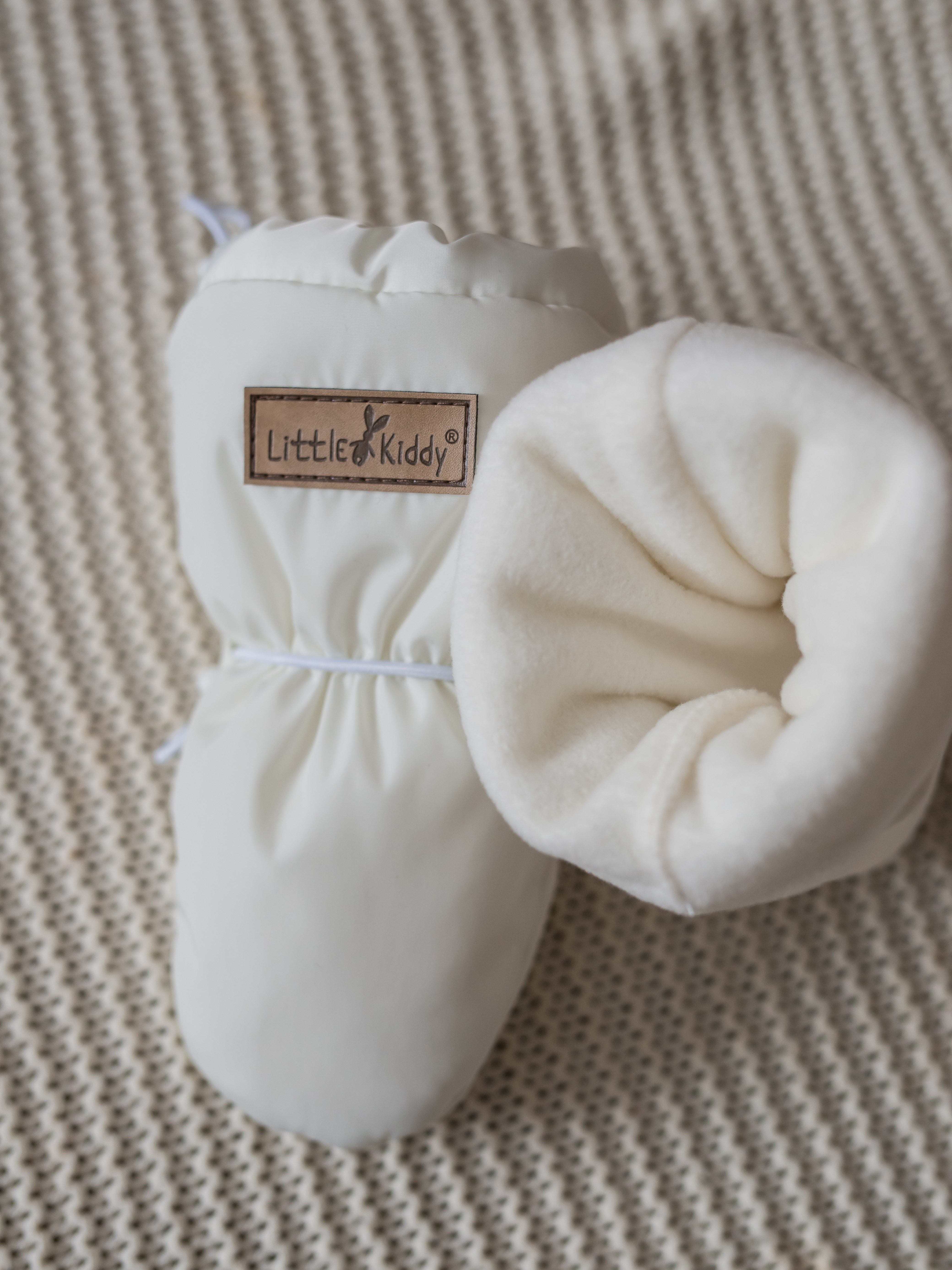 Варежки LittleKiddy varegki_demiмолочный - фото 3