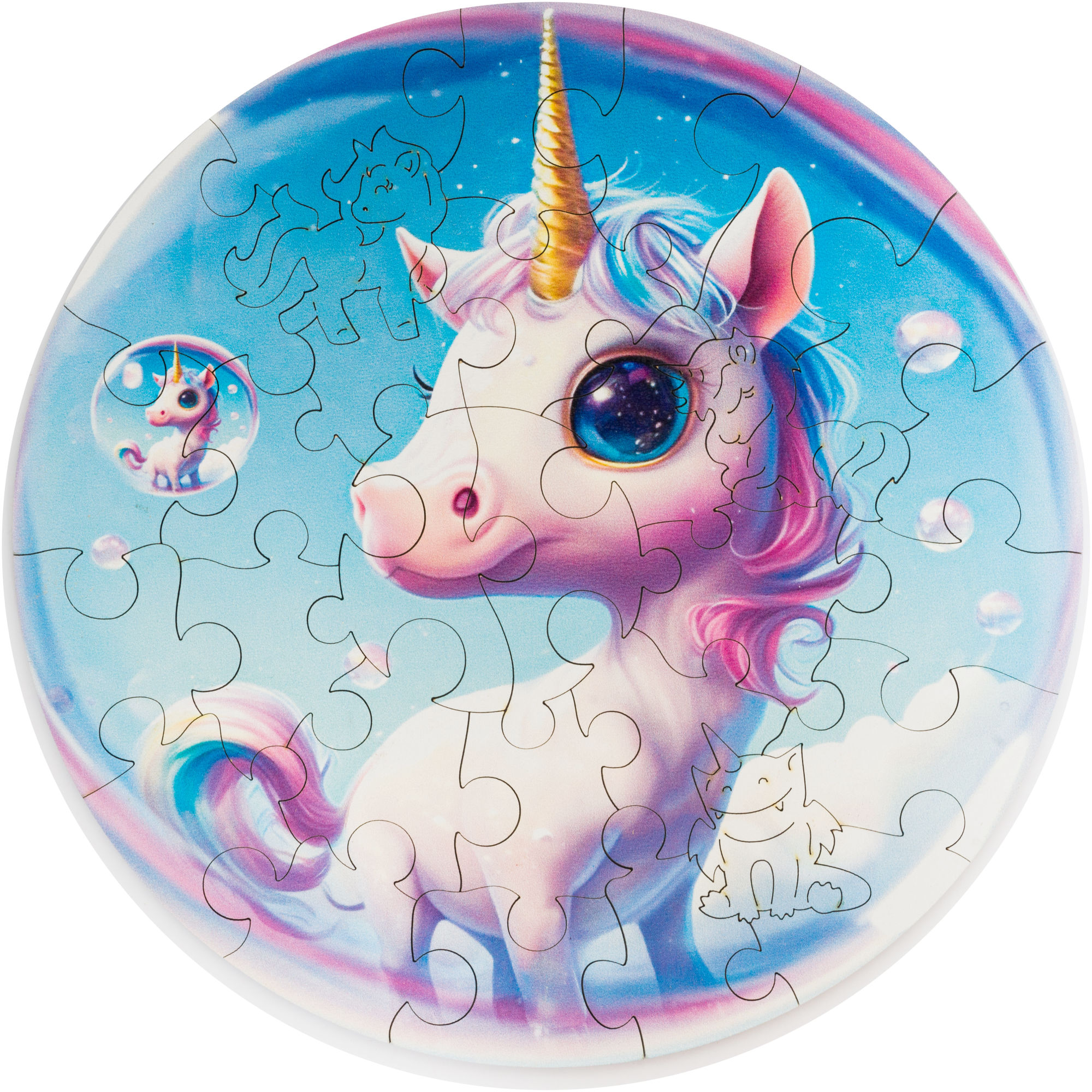 Пазл UNIDRAGON Bubblezz деревянный - фото 1
