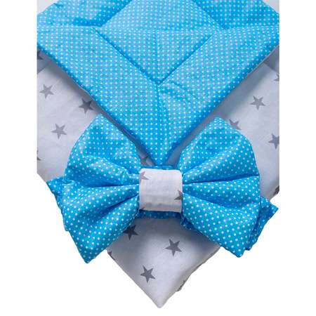 Конверт на выписку Мир Мамы White Blue