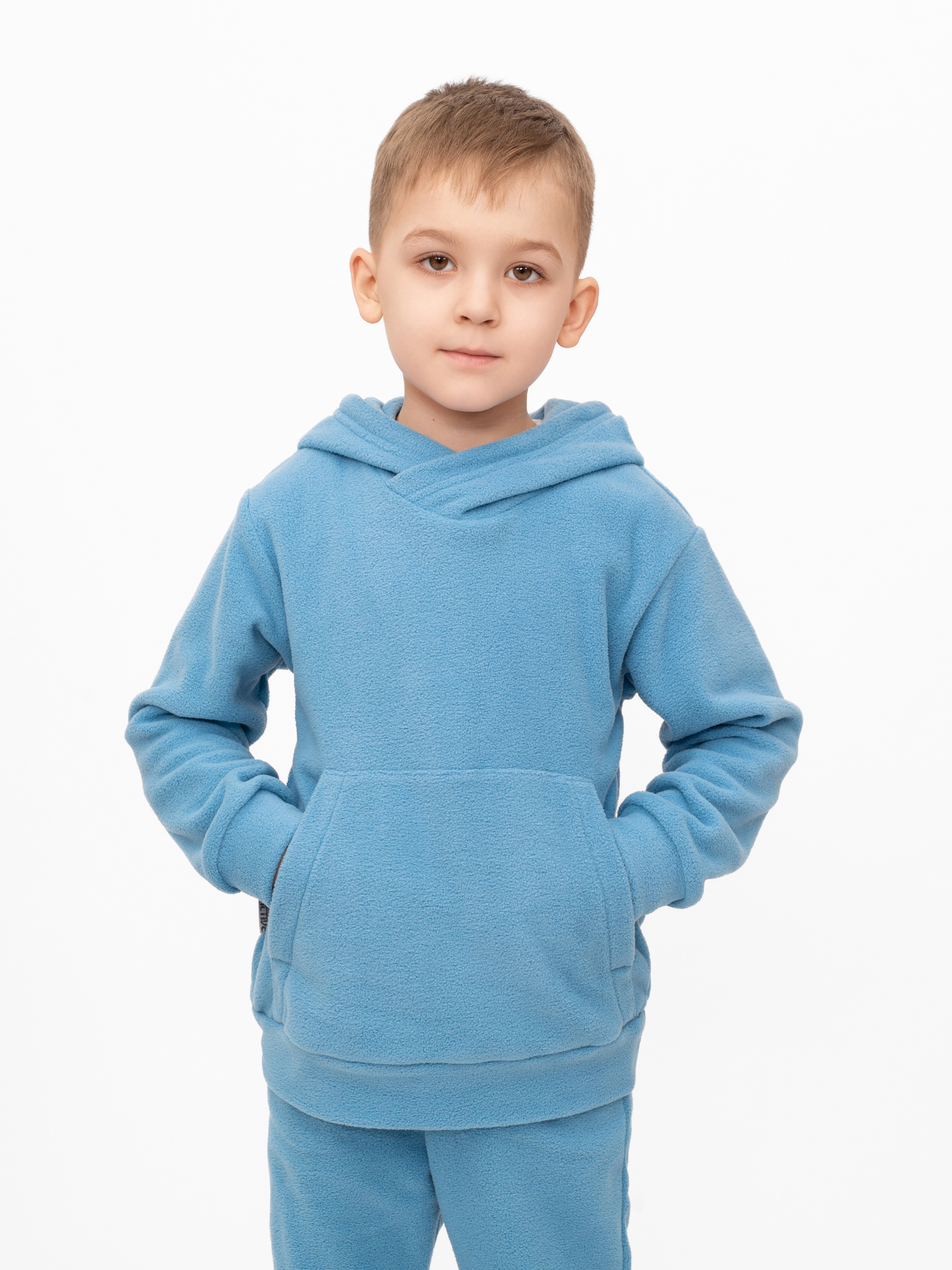 Худи и брюки Утенок 7043г(ш) голубой - фото 28