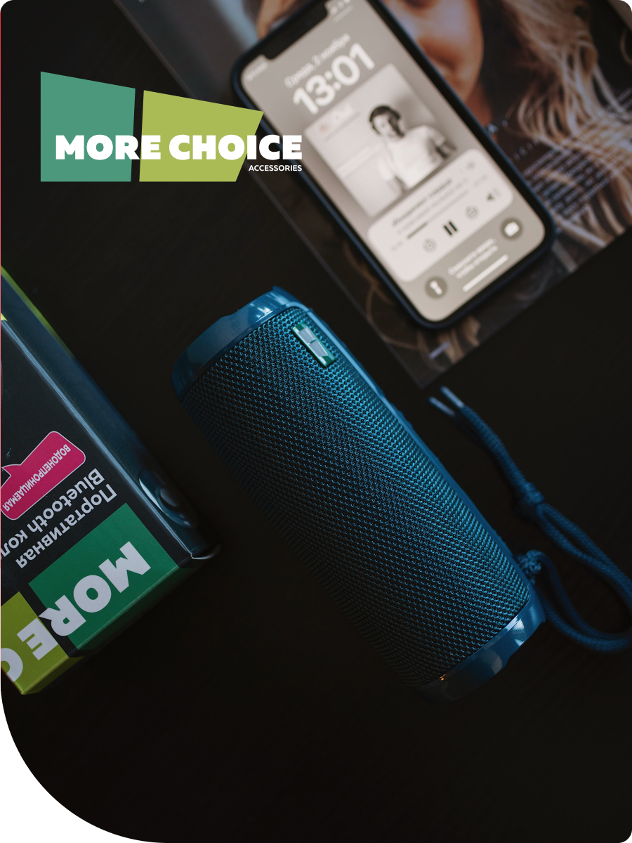 Колонка bluetooth More Choice BS22 Blue - фото 5