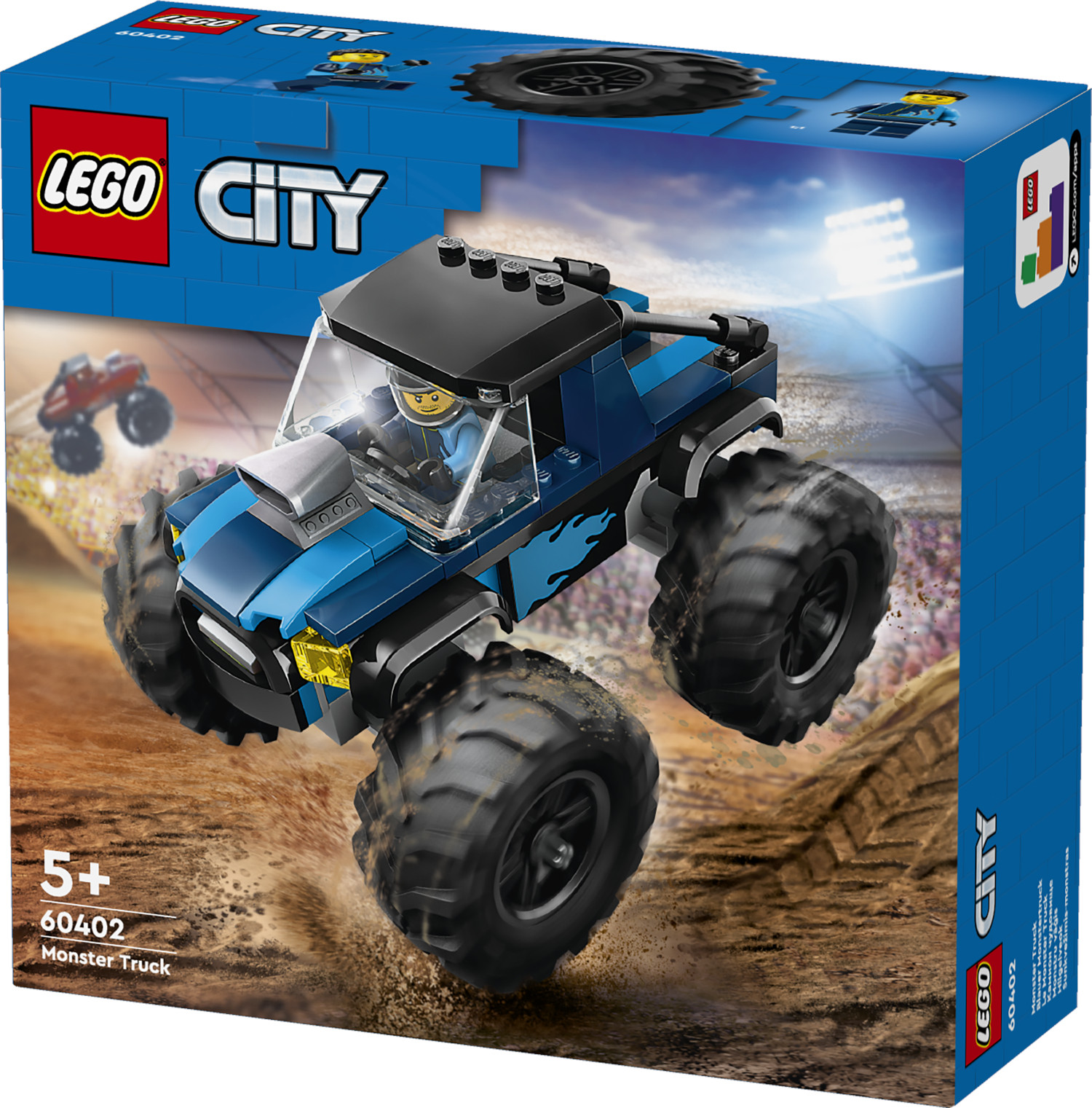 Конструктор LEGO City Синий Монстр-трак блочный - фото 3