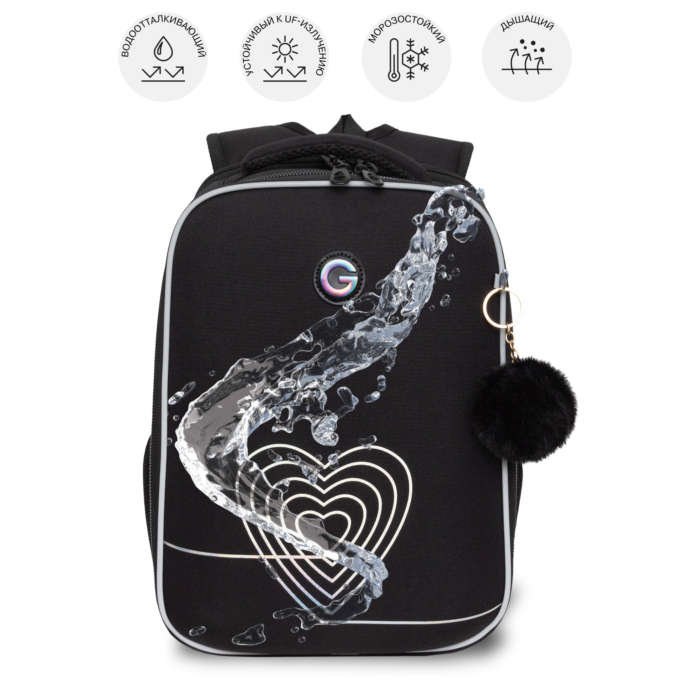 Ранец Grizzly Сердце - фото 10