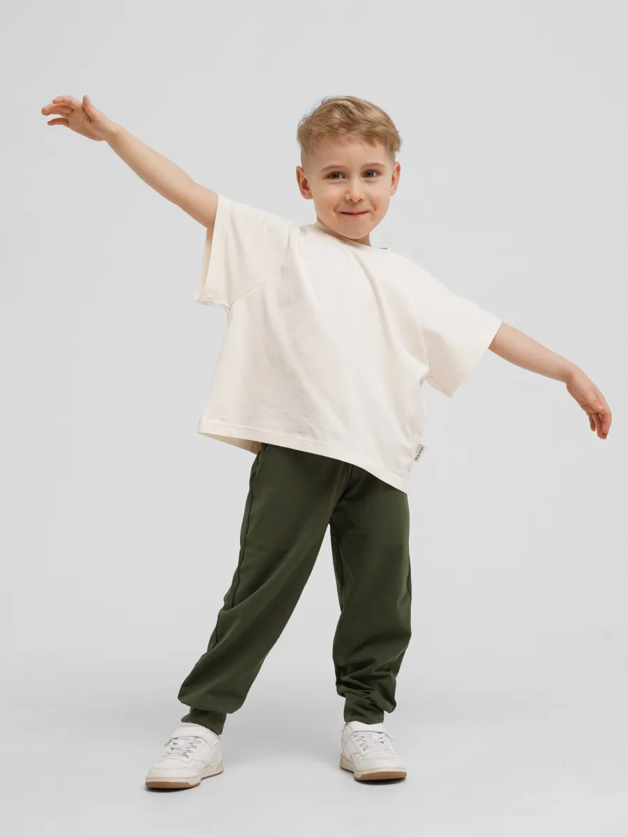 Спортивные брюки 2 шт Супер Пупс 2пр/штаны/хаки/шоколад - фото 15