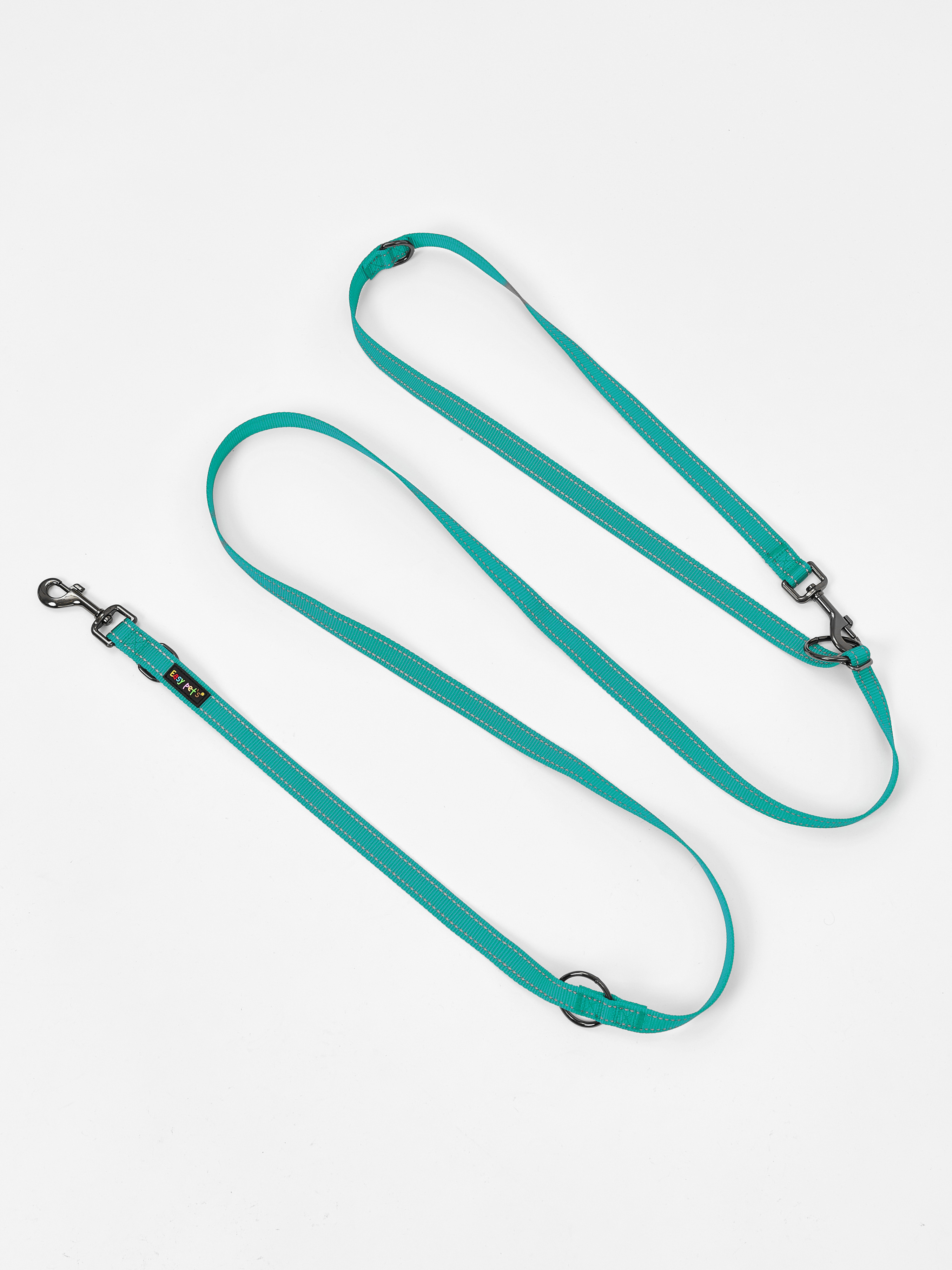 Поводок перестежка для собак Easy Pets 324 цвет Зеленый р-р M 2см 300см - фото 13