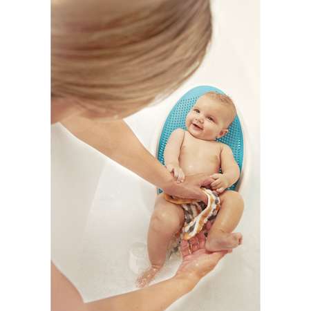 Лежачок-горка для купания детей Angelcare Bath Support голубой