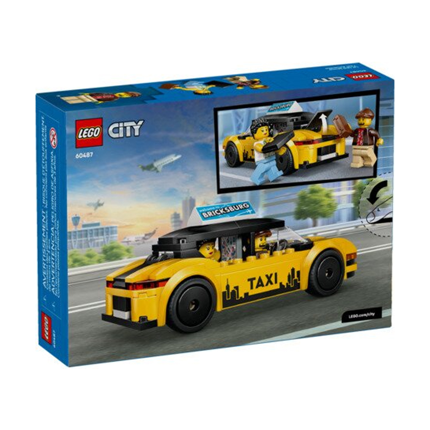 Конструктор LEGO City Желтое такси 122 дет. - фото 3