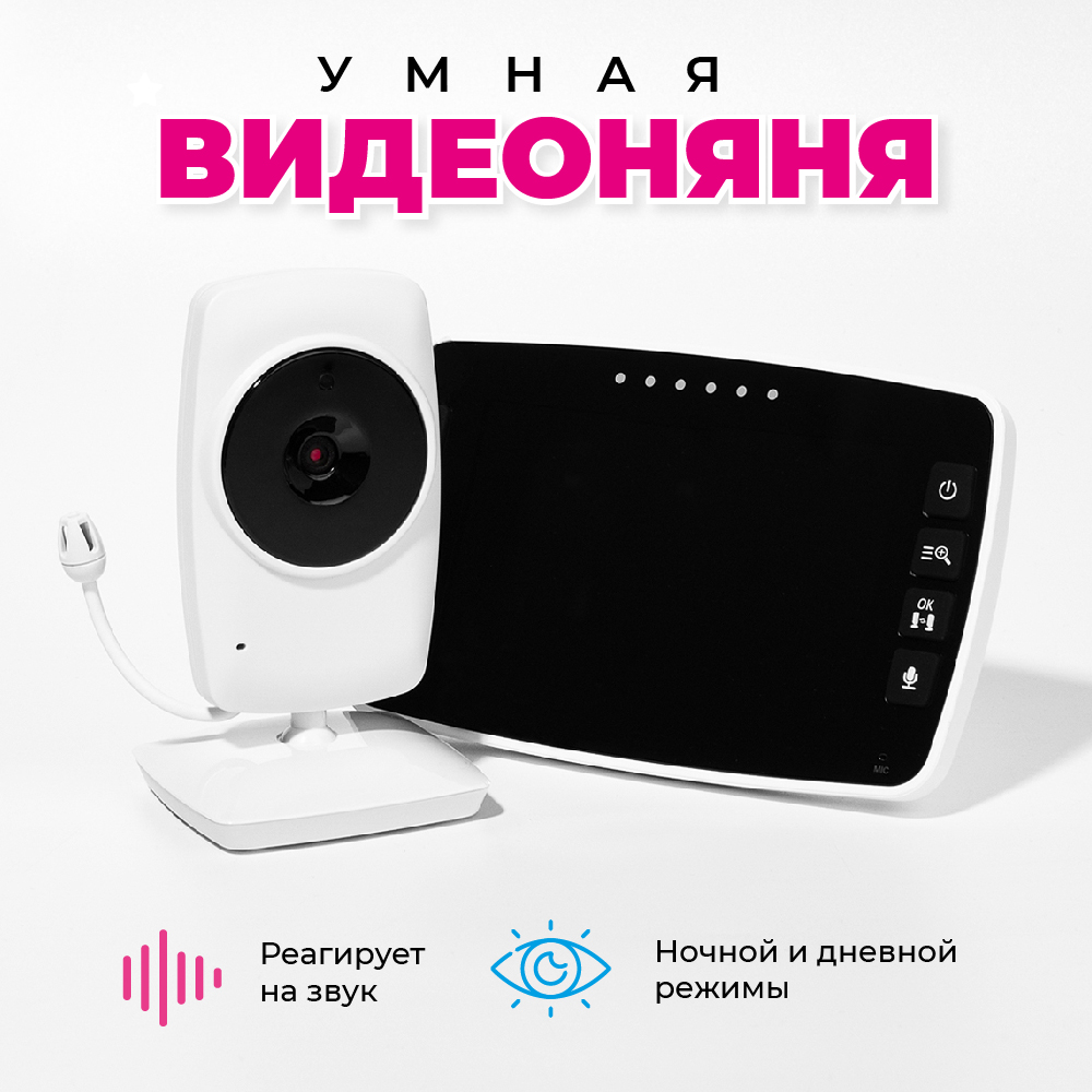 Видеоняня беспроводная NRAVIZA Детям для безопасности ребенка - фото 1