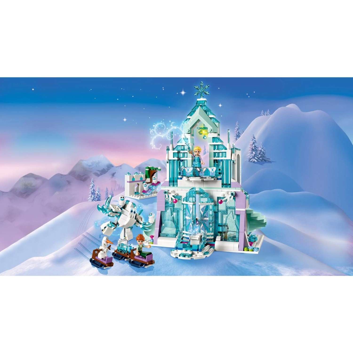 Конструктор LEGO Disney Princess Волшебный ледяной замок Эльзы блочный - фото 5