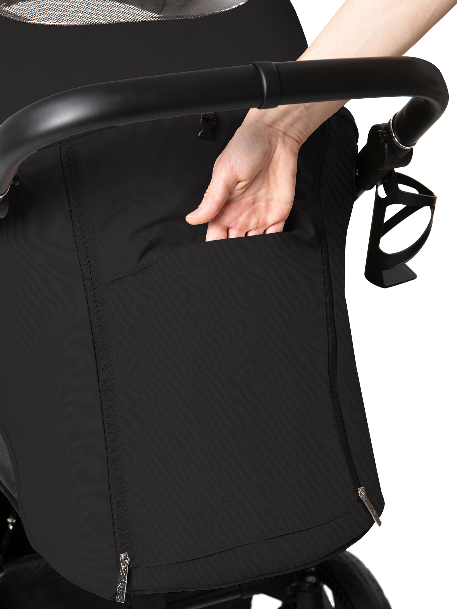 Коляска прогулочная Sweet Baby Contente Plus Basic Black черный - фото 18