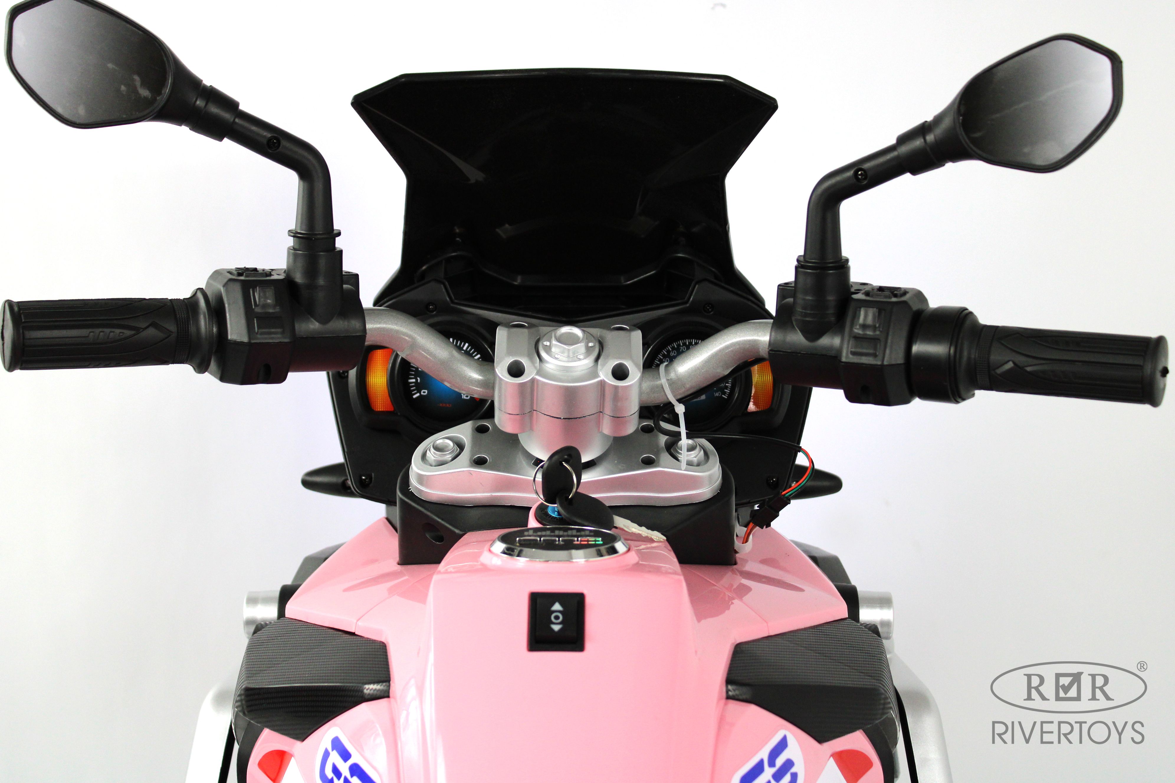 Электромотоцикл RIVERTOYS М111БХ-PINK - фото 9