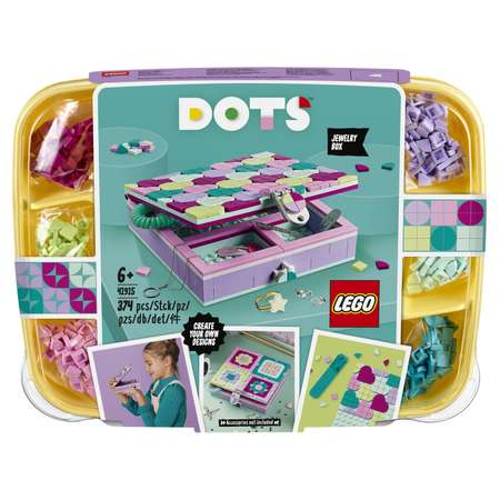 Конструктор LEGO DOTS Шкатулка для драгоценностей блочный