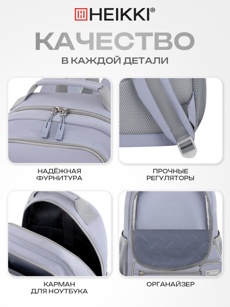 Рюкзак HEIKKI школьный городской для подростков для ноутбука - фото 5