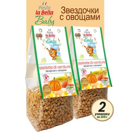 Звездочки с овощами Pasta la Bella Звездочки с овощами, 2 упаковки