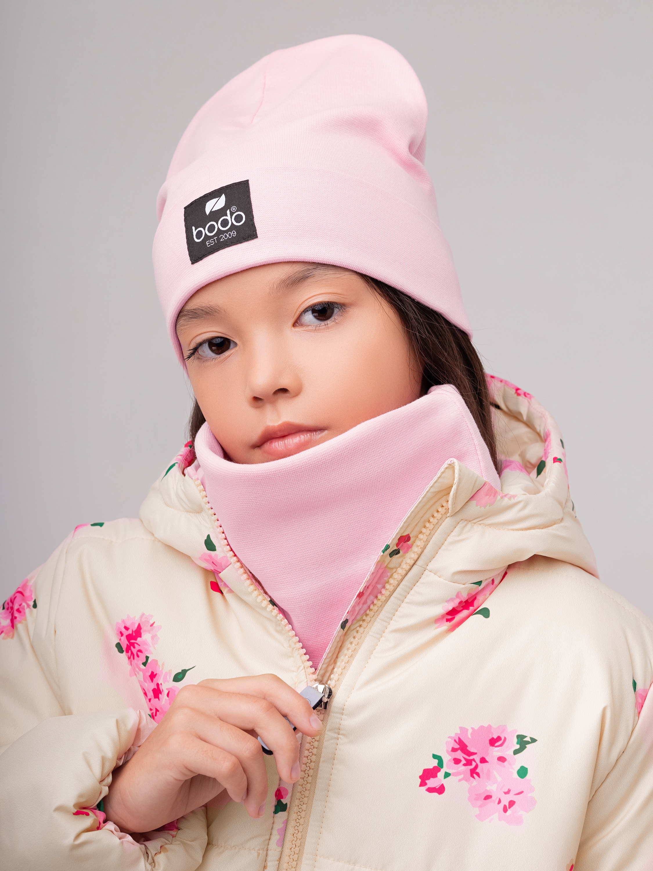 Шапка и снуд Bodo 13-161MU_светло-розовый - фото 2