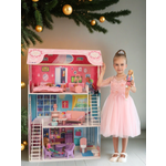 Домик для кукол PAREMO 121 см с мебелью