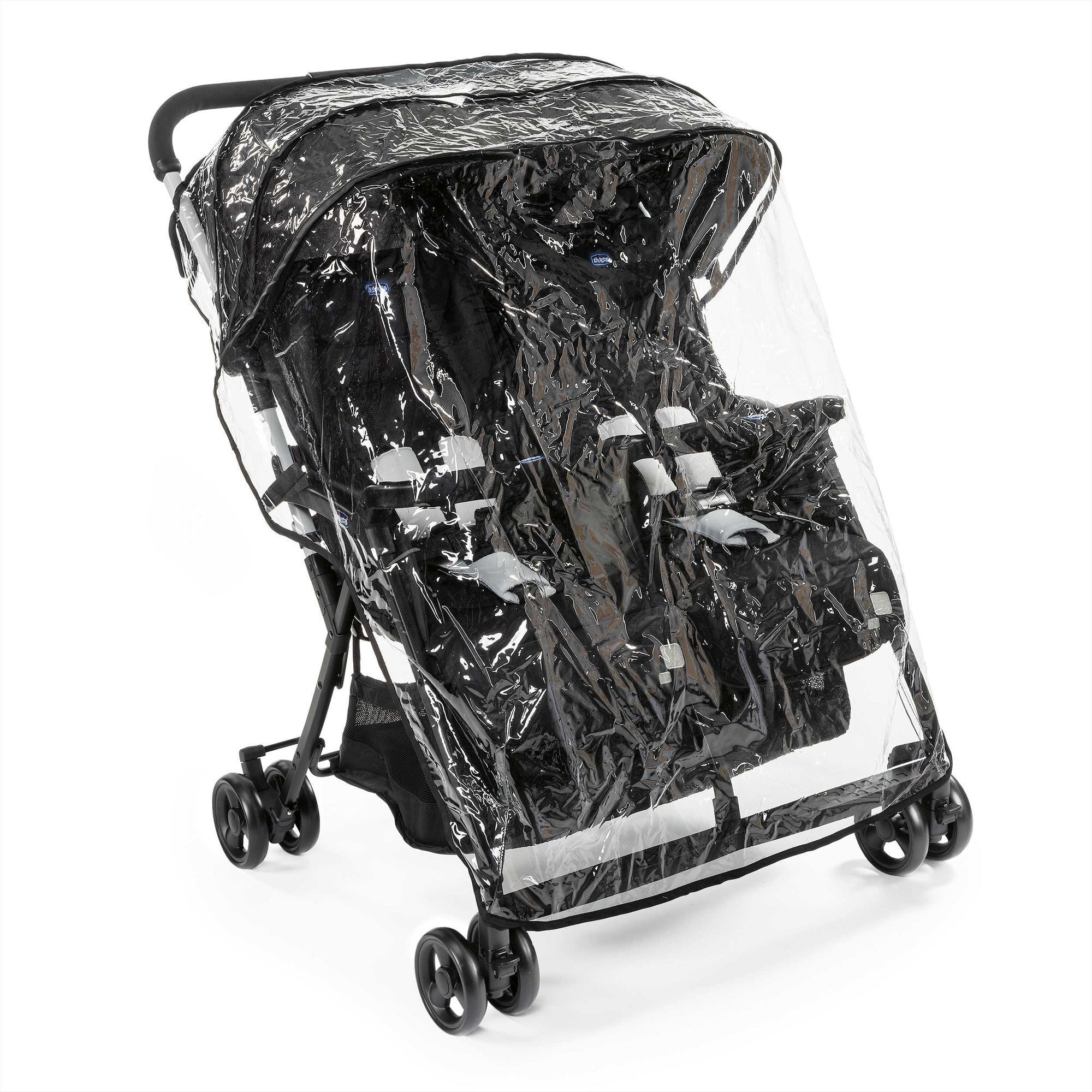 Коляска прогулочная для двойни Chicco Ohlala Twin Black Night черный - фото 10