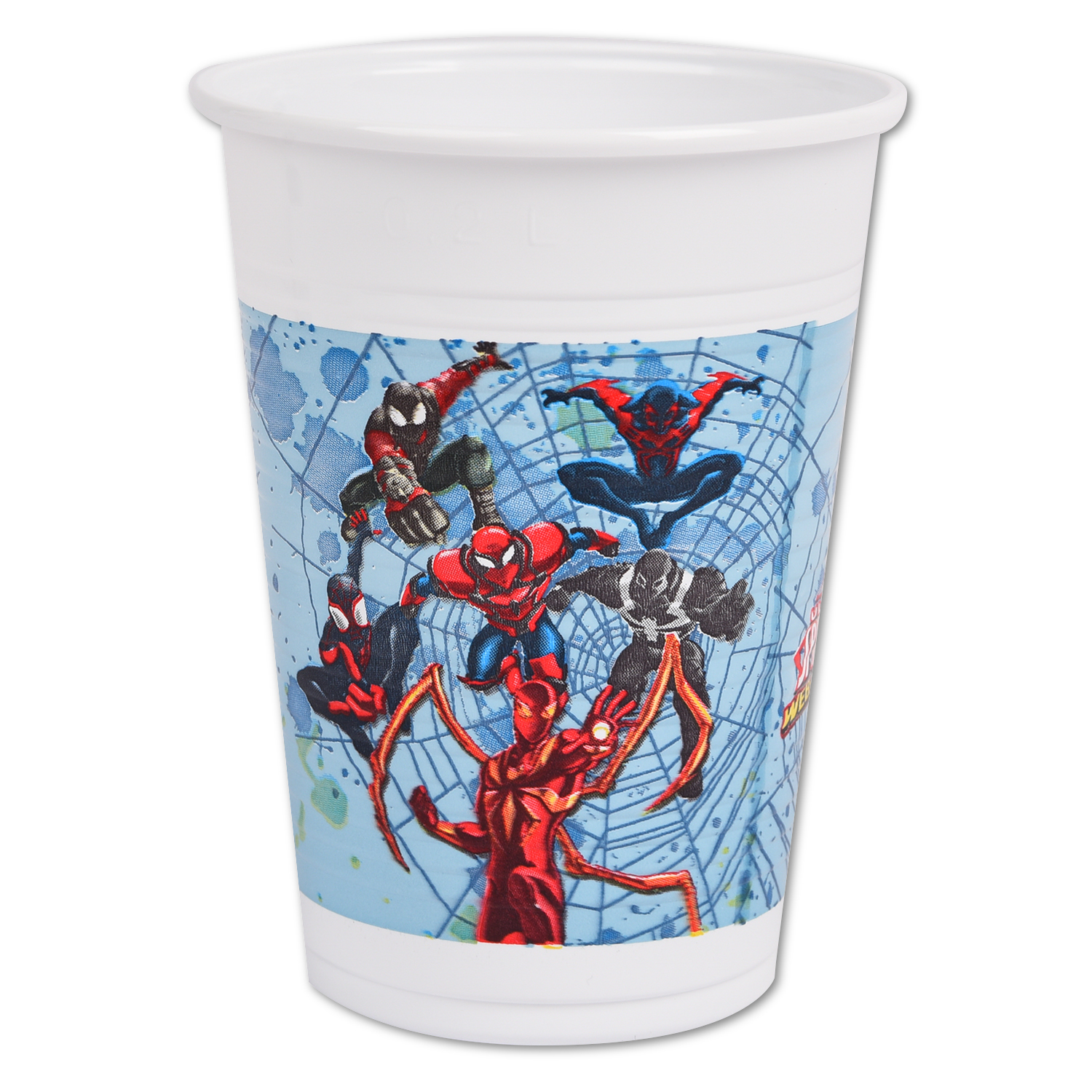 Стакан Decorata Party Spiderman 8шт 1502-4681 - фото 2