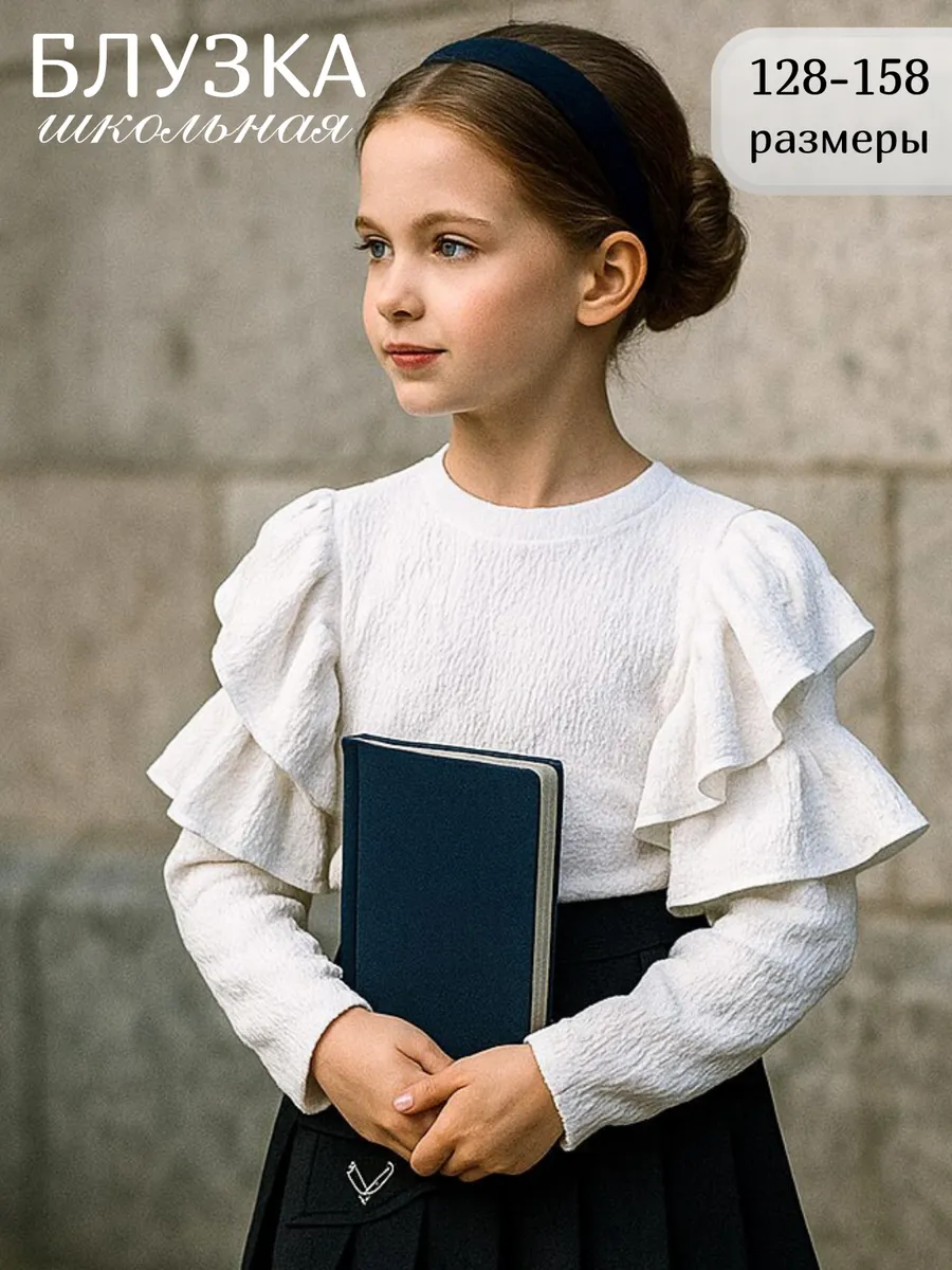 Блузка Locality Kids БЗ02/white - фото 2