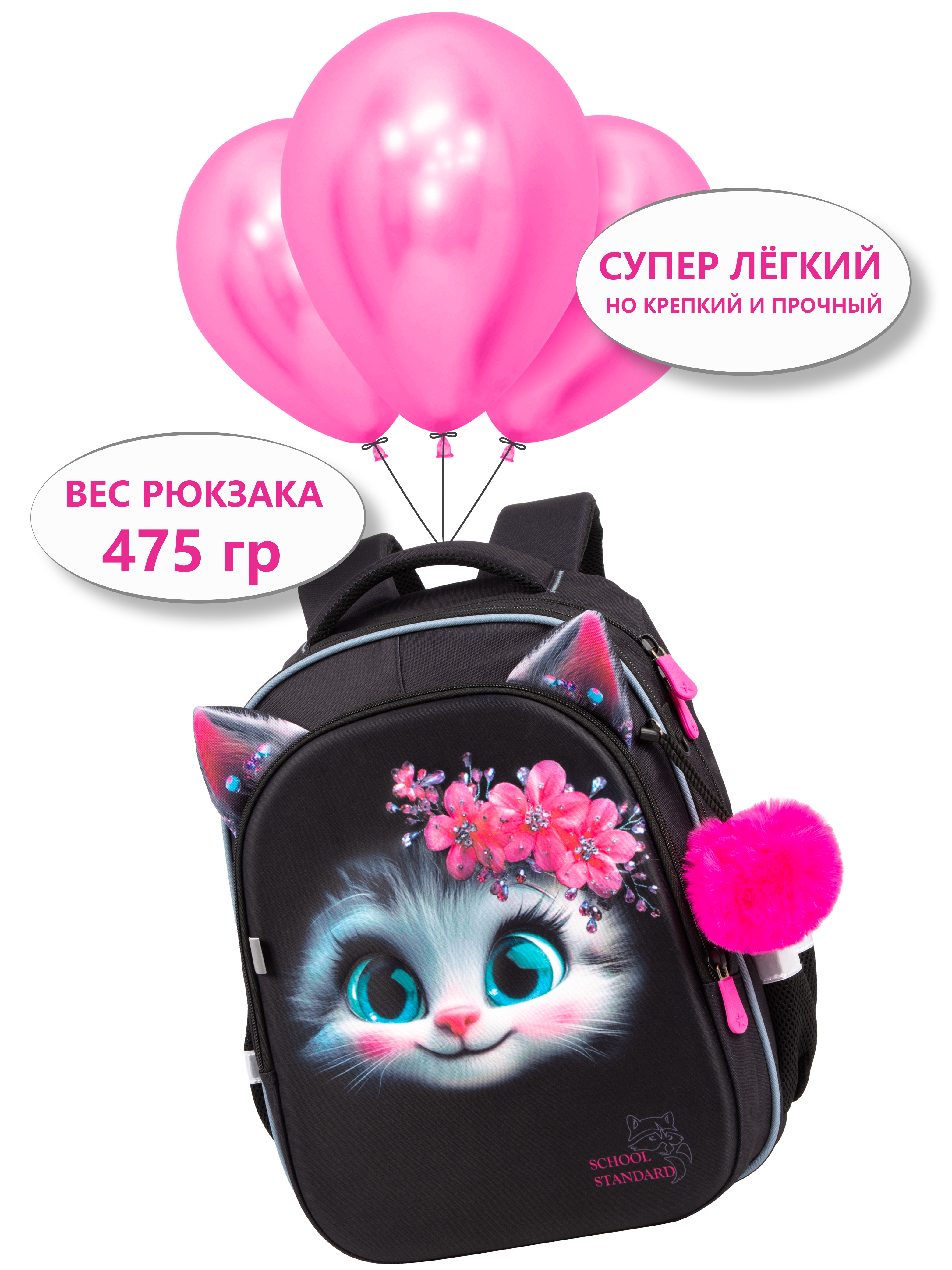 Рюкзак School Standard анатомическая спинка+брелок - фото 7