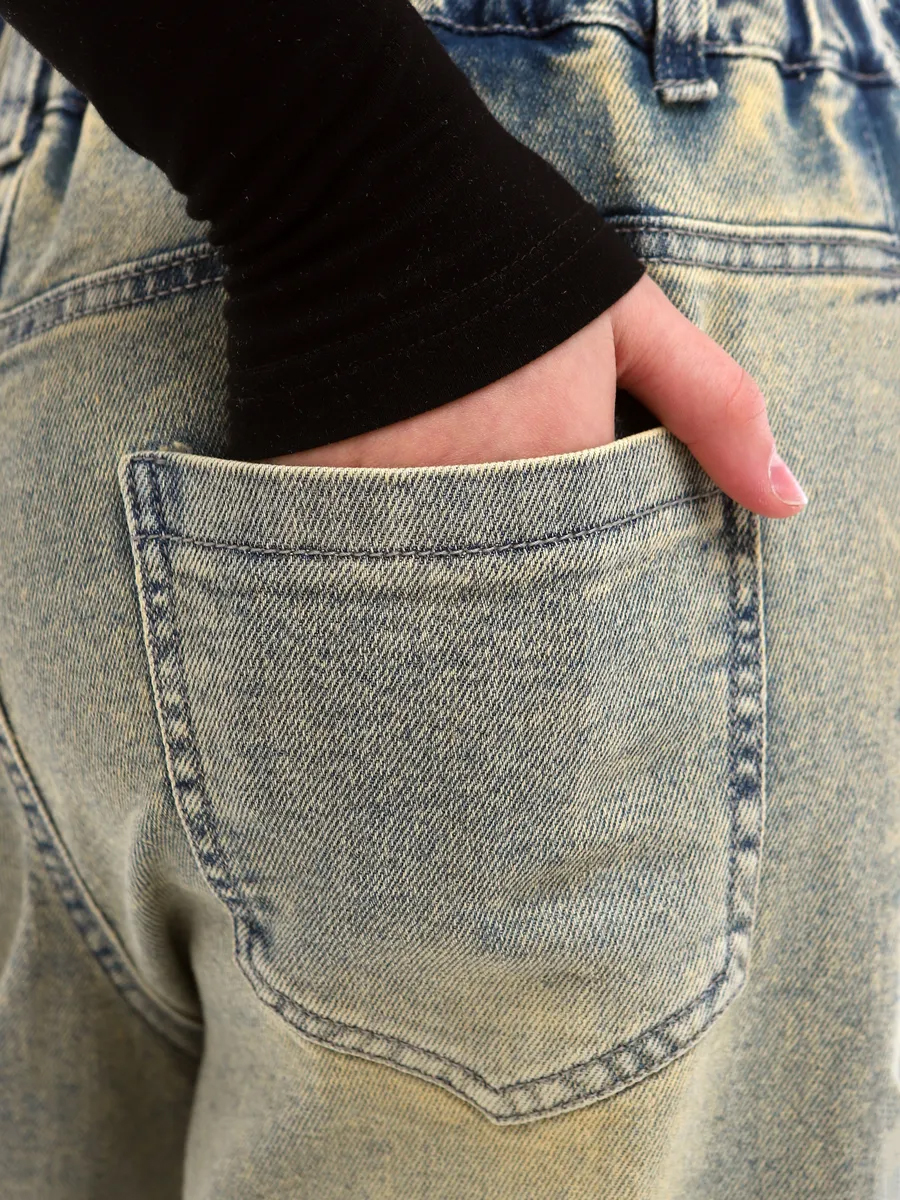 Джинсы-трубы СИНИЙ МИР WD91560NJ-G63 - фото 7