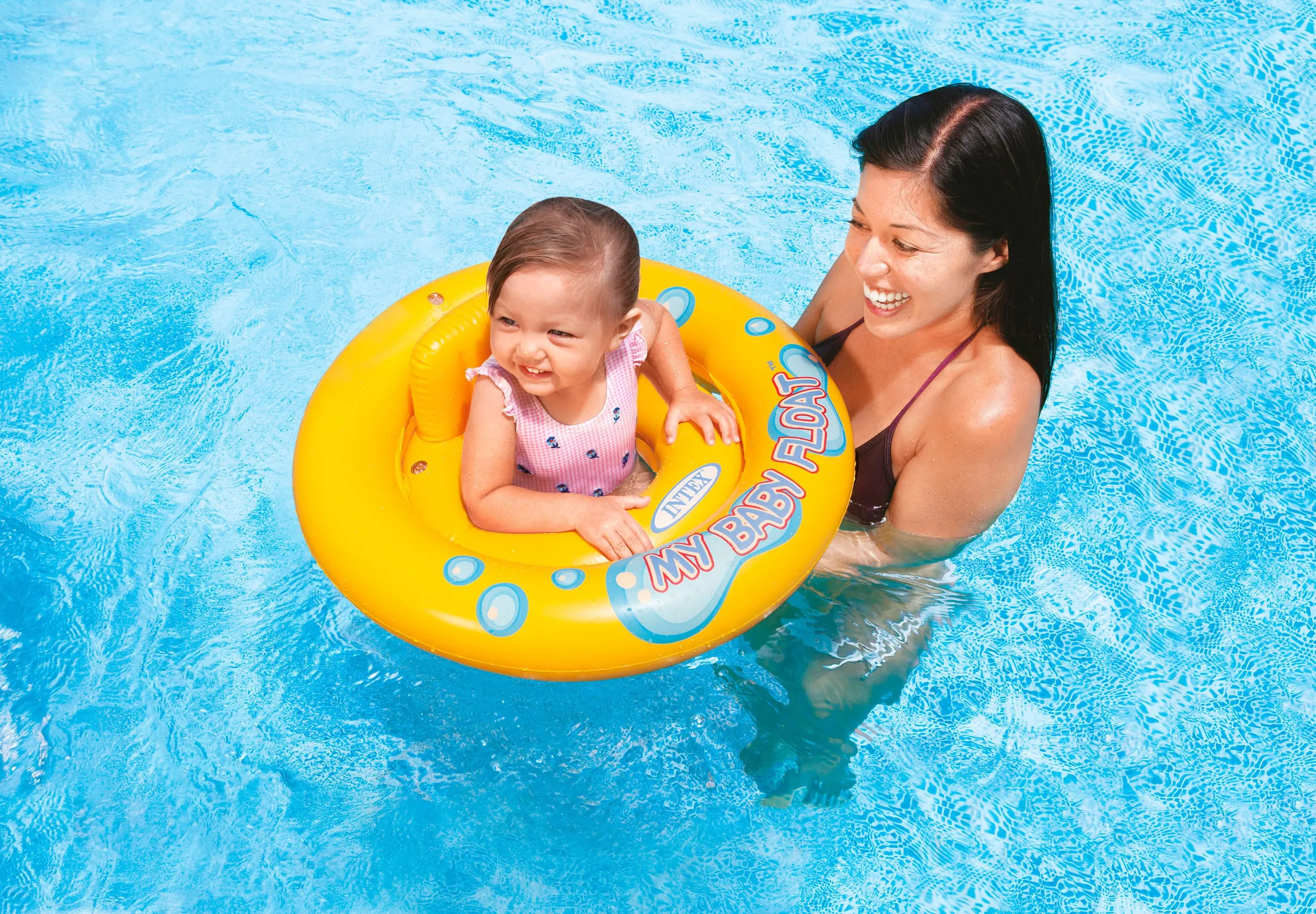 Круг трусы надувной Intex My Baby Float с сиденьем и спинкой 76х89 см от 1 до 2 лет - фото 2