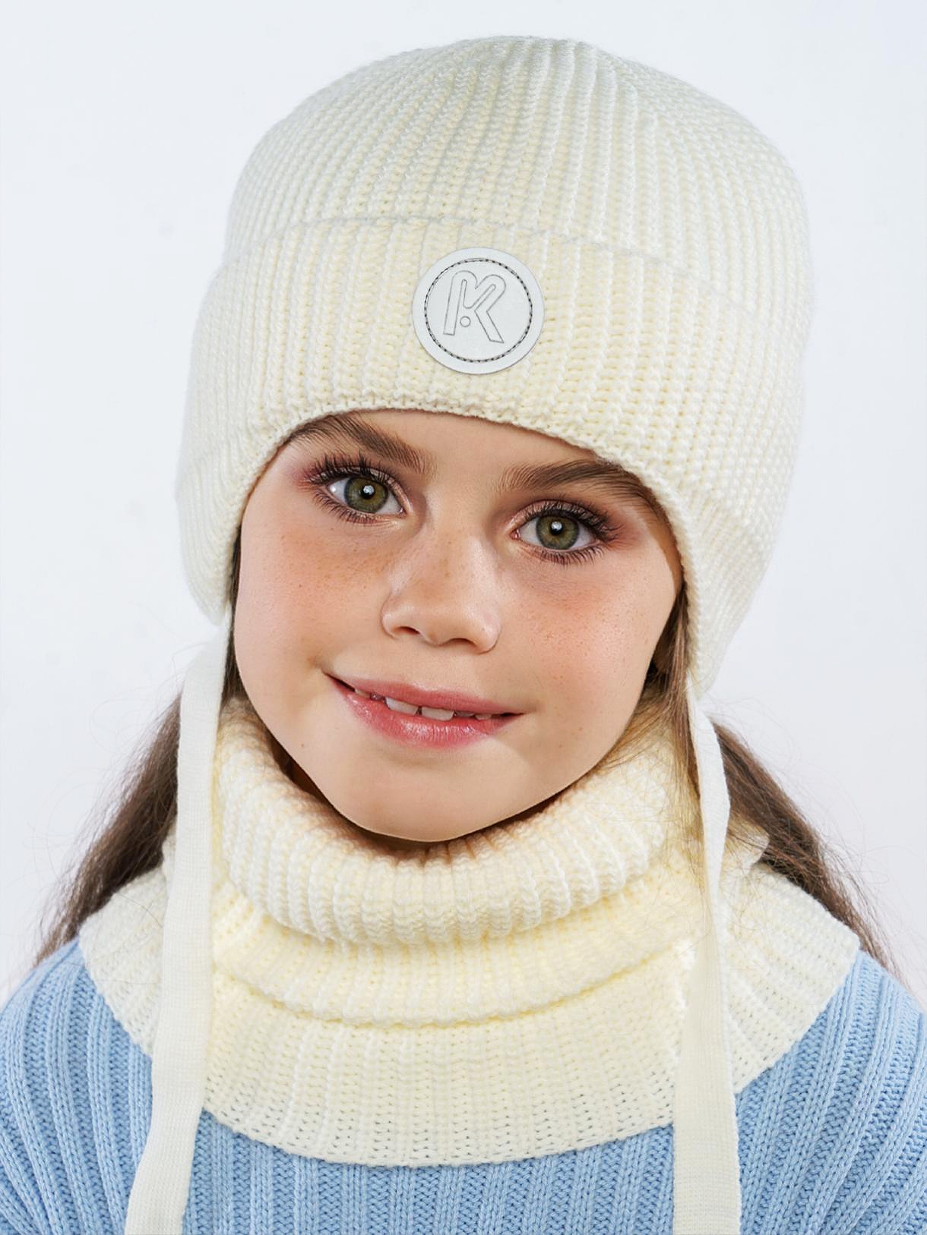 Шапка и снуд ПриКиндер U-W_221229 Цвет: Молоко - фото 10