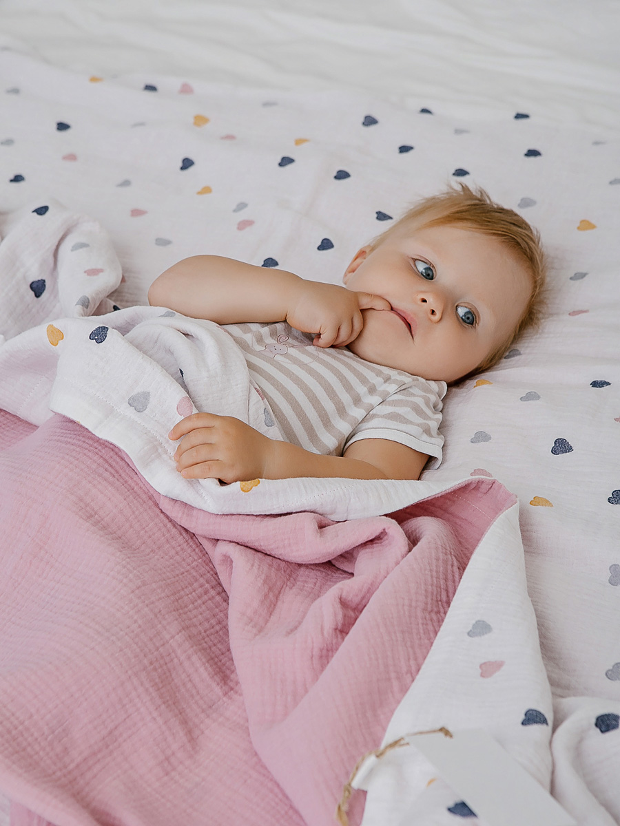 Плед ЛетиПташка розовый 95 x 130 см хлопок - фото 4