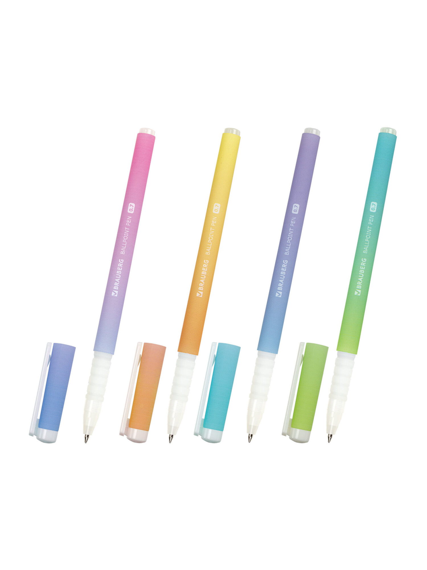 Ручка шариковая Brauberg 4 шт. - фото 7